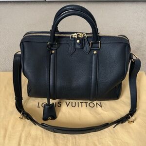 Authentic Louis Vuitton Sofia Coppola SC Bag Leather PM, navy blue/cobalt